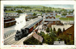 Birdseye View Of Santa Cruz Postcard