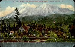 Mt. Shasta From McLeod River Fish Hatchery, Shasta Route Postcard