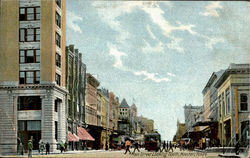 Main Street Looking South Houston, TX Postcard Postcard