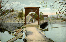 Suspension Bridge Gorham, NH Postcard Postcard