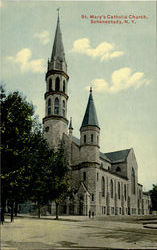 St. Mary's Catholic Church Schenectady, NY Postcard Postcard