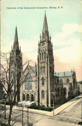 Cathedral Of The Immaculate Conception Albany, NY Postcard Postcard