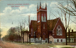 English Lutheran Church Ann Arbor, MI Postcard Postcard