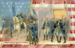 Washington Taking Command Of The Army Postcard