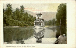 Steamer Colfax On The St. Joe River Postcard