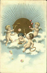 Cherubs Angels Postcard Postcard