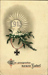 1915 German Iron Cross Christmas WWI Postcard Postcard