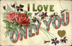 I Love Only You Postcard