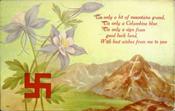 With Best Wishes From Me To You Swastika Swastikas Postcard Postcard