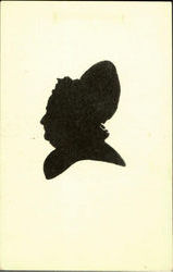 Martha Washington Shadow Picture Postcard