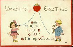 Valentine Greetings Postcard