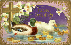 Easter Greetings Postcard