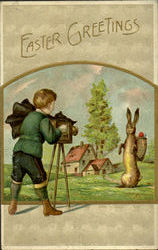 Easter Greetings Postcard