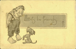 Let Be Friends Postcard