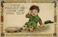 You're Off Base Baseball Postcard Postcard