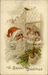 A Merry Christmas Postcard Postcard