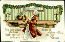 Christmas Dinner Postcard Postcard