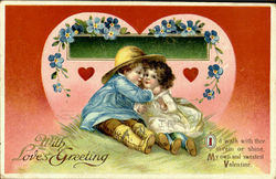 With Love's Greeting Postcard