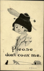 Please Don't Coax Me Postcard