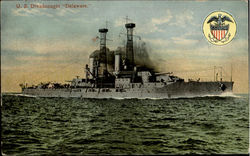 U. S. Dreadnought Delaware Postcard