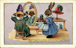 Easter Bunnies Postcard