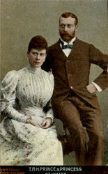 T.R.H. Prince & Princess of Wales Postcard