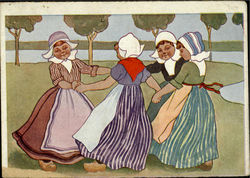 Dutch Girls Dutch Children Postcard Postcard