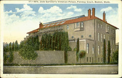 Mrs. Jack Gardner's Venetian Palace, Fenway Court Postcard