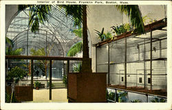 Interior Of Bird House, Franklin Park Postcard