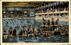 Interior Bath House Redondo Beach, CA Postcard Postcard