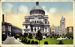 Christian Science Church Boston, MA Postcard Postcard