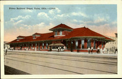 Frisco Railroad Depot Postcard