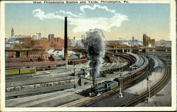 West Philadelphia Station And Yards Pennsylvania Postcard Postcard