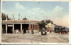 Entrance To Subway, Harvard Square Postcard