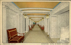 Peacock Alley Congress Hotel & Annex Postcard