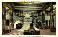 Lobby Hotel Gadsden Douglas, AZ Postcard Postcard