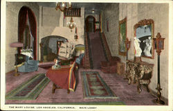 The Mary Louise Main Lobby Los Angeles, CA Postcard Postcard