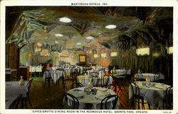 Caves Grotto Dining Room In The Redwoods Hotel Grants Pass, OR Postcard Postcard