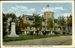 Capitol Guards Monument And Old Arsenal, City Park Little Rock, AR Postcard Postcard