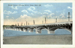 Bridge Across Arkansas River Tulsa, OK Postcard Postcard