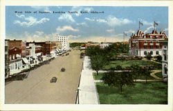 West Side Of Square Looking North Enid, OK Postcard Postcard