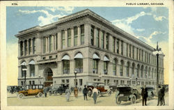 Public Library Chicago, IL Postcard Postcard