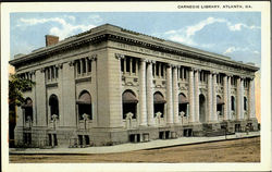 Carnegie Library Atlanta, GA Postcard Postcard