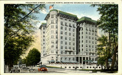 Georgian Terrace Hotel, Peachtree Street Atlanta, GA Postcard Postcard