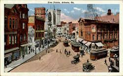 Five Points Atlanta, GA Postcard Postcard