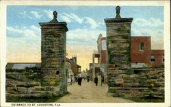 Entrance To St. Augustine Postcard