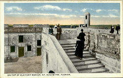 On Top Of Old Fort Marion St. Augustine, FL Postcard Postcard