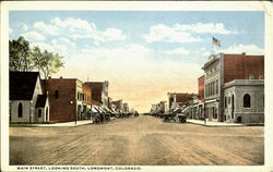 Main Street Looking South Postcard