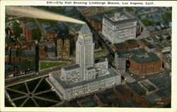 City Hall And Fire Department Los Angeles, CA Postcard Postcard