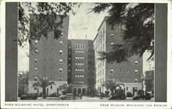 Park Wilshire Hotel Apartments, 2424 Wilshire Boulevard Postcard